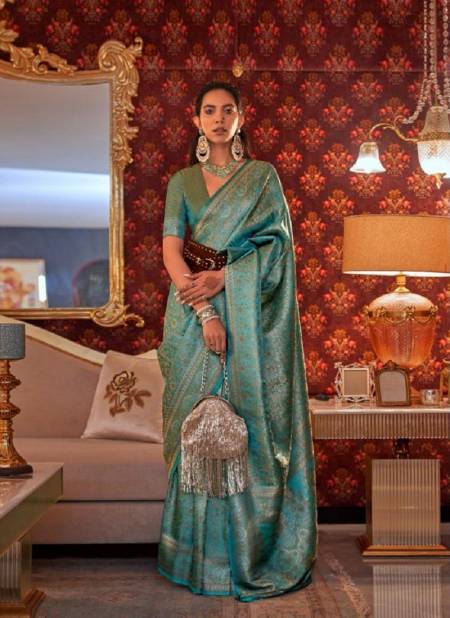 Blue Colour Kabby Silk By Rajtex Wedding Sarees Catalog 321002
