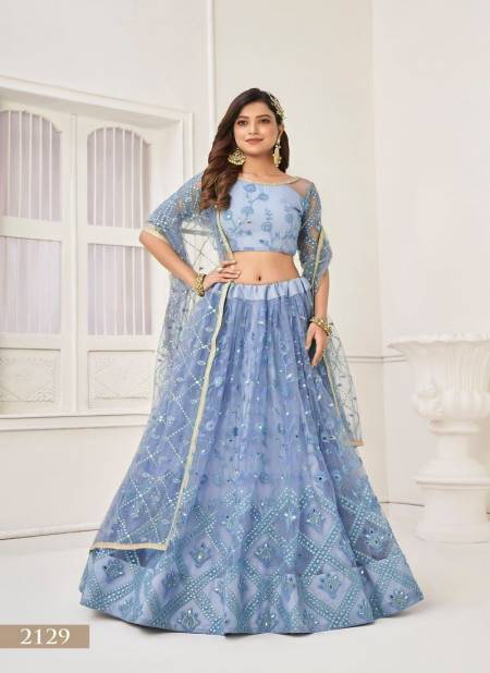 Blue Colour Kelaya Vol 6 By Narayani Fashion Butterfly Net Party Wear Lehenga Choli Wholesale Market In Surat With Price 2129