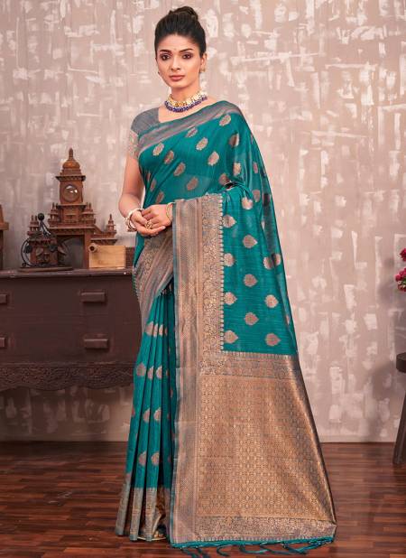 Blue Colour Kesariya Sangam Festive Wear Wholesale Designer Sarees Catalog 2686