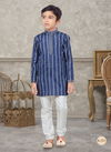 Blue Colour Kids Vol 5 Boys Wear Kurta Pajama And Indo Western Catalog K 771