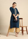 Blue Colour Leona Vol 2 By Mahotsav Chinon Embroidery Bulk Kurti Orders In India SNS-47576