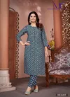 Blue Colour Magic Vol 1 By Moksh Royal Silk Kurti With Bottom Wholesalers In India 8493