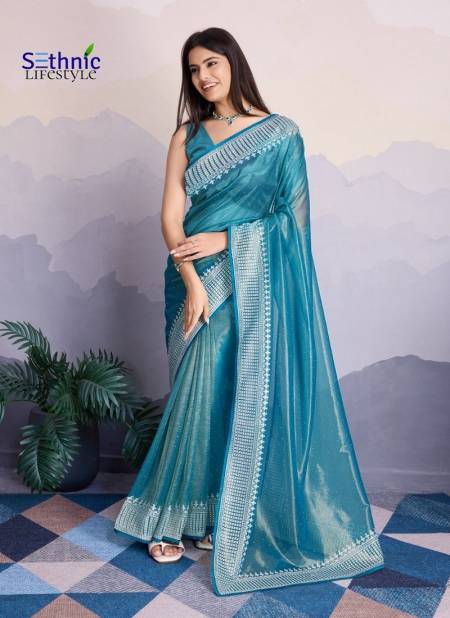 Blue Colour Maharani By Sethnic fancy Wear Surat Saree Wholesale Market 44003