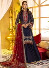 Blue Colour Mahnur Vol 11 Function Wear Wholeaale Georgette Suits 11001