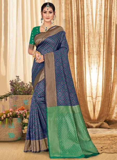 Blue Colour Mangala Function Wear Wholesale Silk Sarees 2598