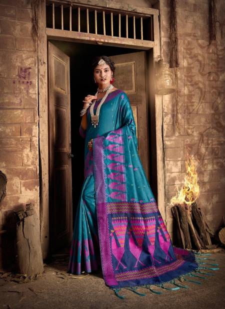 Blue Colour Mayur By Fashion Lab Silk Saree Catalog 102