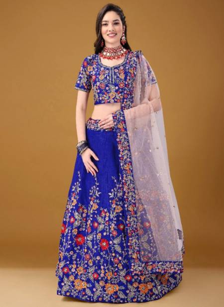 Blue Colour Monalisa Vol 1 Designer Wholesale Party Wear Lehenga Choli 11001