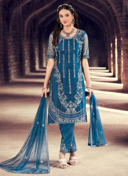 Blue Colour Naimat Wedding Wear Wholesale Designer Salwar Suit Catalog 102