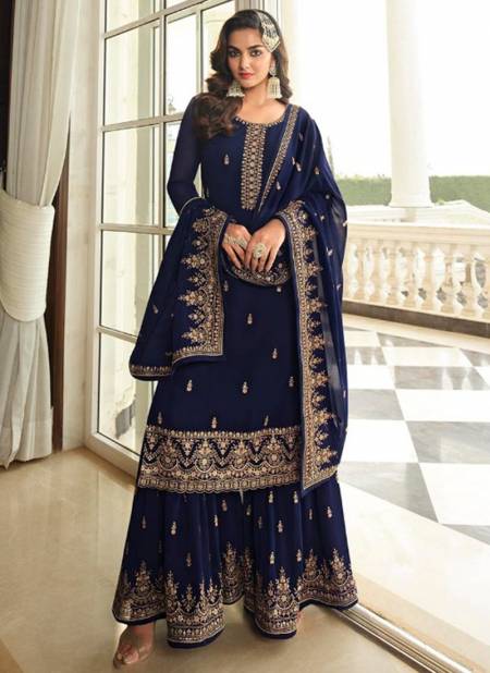 Blue Colour Nitya Vol 183 LT Designer Wholesale Wedding Salwar Suits Catalog 8304