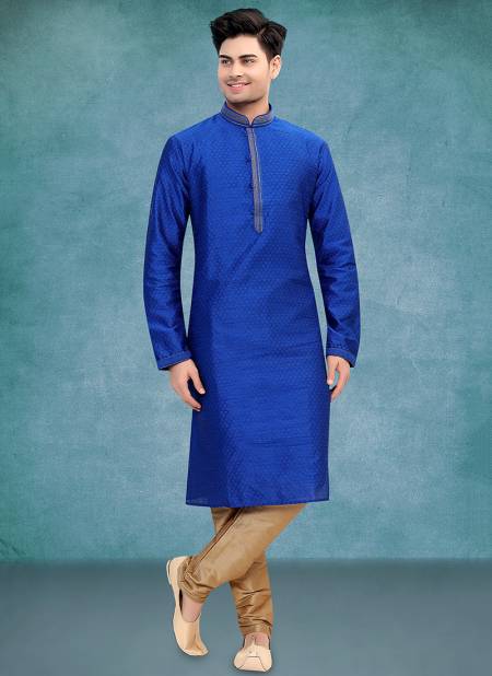 Blue Colour Padma Creation Function Wear Kurta Pajama Catalog 1184