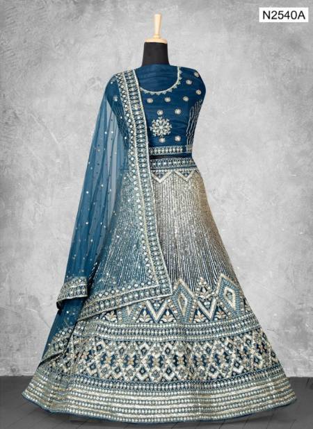 Blue Colour Pavitra Rishta By Mahotsav N2540A To N2619B Lehenga Choli Wholesale Online N2540A