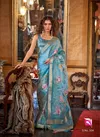 Blue Colour Queen By Sasural Soft Weave Printed Saree Wholesale Shop In Surat 504