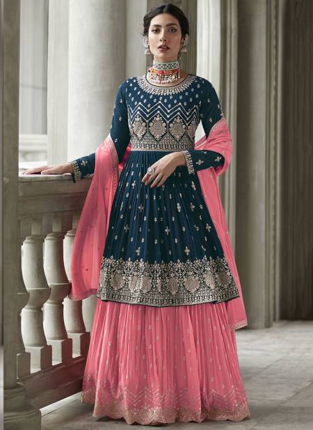 Blue Colour Radhika By Anbazaar 9428 To 9432 Designer Salwar Suits Catalog 9431