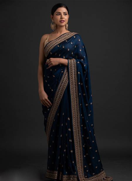 Blue Colour Radhika Vol 2 By Fashion Lab Silk Sarees Catalog 21002