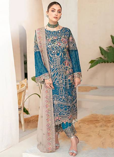 Blue Colour Rangoom Vol 2 Festive Wear Wholesale Designer Salwar Suit Catalog 163