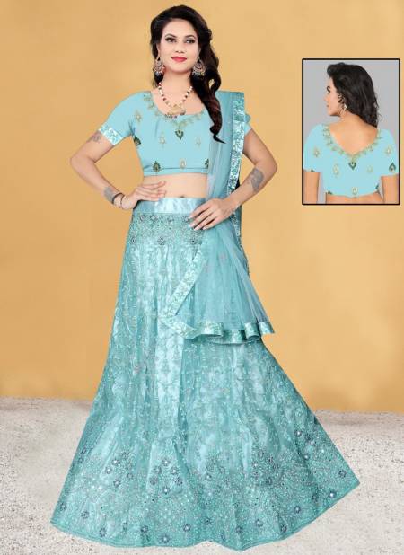Blue Colour SSD Wedding Wear Wholesale Designer Lehenga Choli B12312