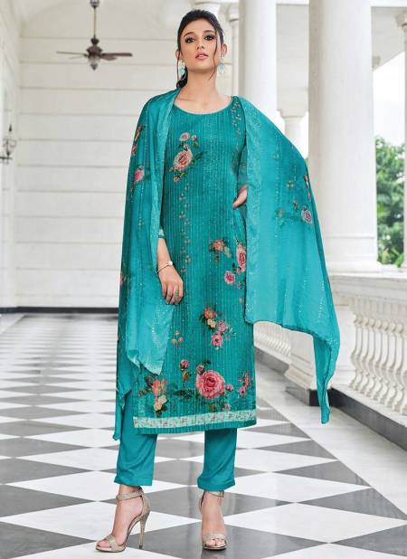 Blue Colour Sarika Exclusive Wholesale Designer Salwar Suit Catalog 1009