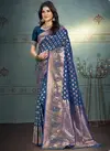 Blue Colour Shourya By Bunawat Silk Designer Wedding Saree Wholesale Market 1004