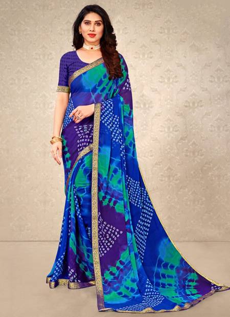 Blue Colour Simaaya Wholesale Printed Daily Wear Saree Catalog 16305 B