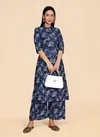 Blue Colour VT1011 To VT1013 By VT Designer Wholesale Kurti With Bottom Suppliers In Mumbai VT1012
