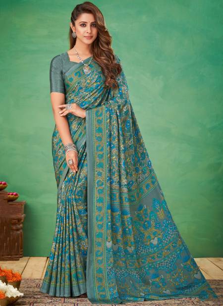 Blue Colour Vivanta Silk 11th Edition Hits Ruchi Wholesale Daily Wear Sarees Catalog 14903 C