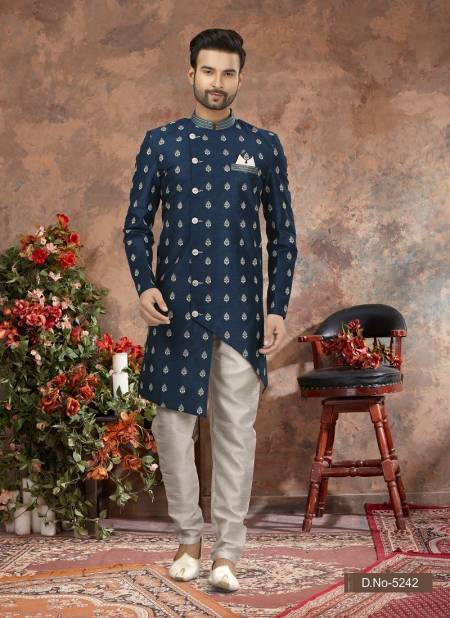 Blue Colour Vol 11 Occasion Wear Mens Indo Western Orders In India 5242