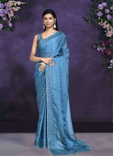 Blue Colour kaavyani Vol 3 By Mahotsav Wholesale Saree Suppliers In Mumbai N8252 B