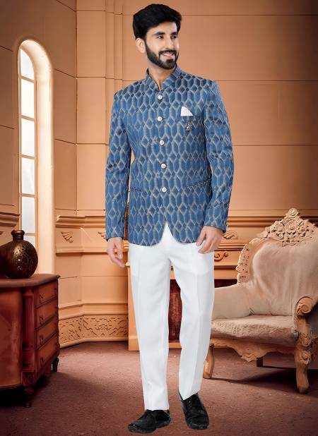 Blue Exclusive Wear Wholesale Jodhpuri Suit Catalog 1661