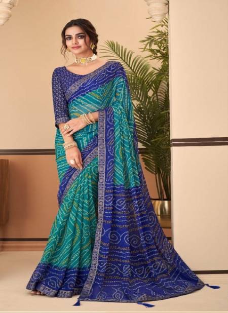 Blue Jalpari 11th Edition By Ruchi Daily Wear Saree Catalog 25902 D