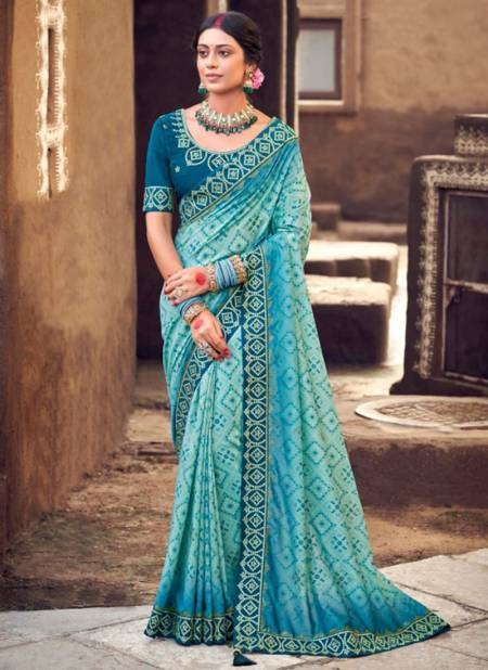 Blue Naina Sunaina Festive Wear Wholesale Silk Sarees 1306