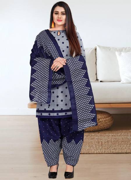 Blue Rajnandini Daily Wear Wholesale Cotton Dress Material 4028