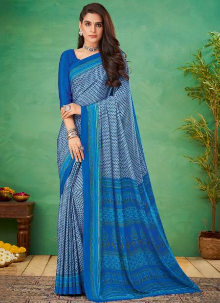 Blue Vivanta Silk 11th Edition Hits Ruchi Wholesale Daily Wear Sarees Catalog 14905 B