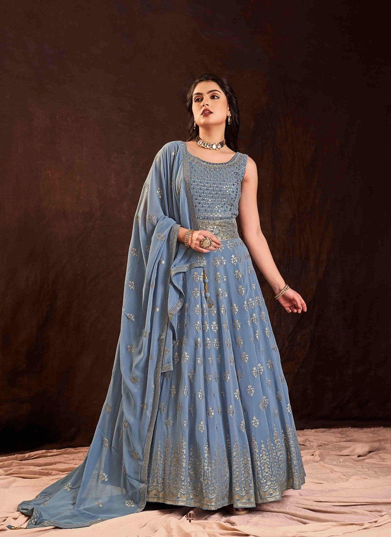 Blue Zoya Vol 3 By Arya Designs Gown Catalog 63012