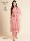 Blush Pink Colour Mesmora Occasion Wear Readymade Silk Suits Wholesale Market In Surat With Price MF037
