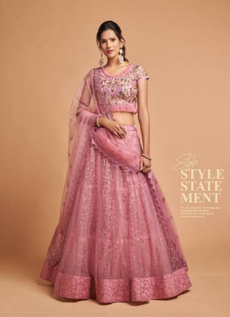 Blush Pink Colour Neo Romantic Vol 2 By Zeel 7306 To 7315 Series Wholesale Party Wear Lehenga Choli Manufacturers 7313