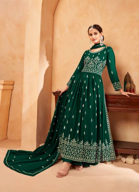 Bottle Green Colour Aanaya Vol 155 By Twisha Wedding Wear Wholesale Salwar Suits Catalog 5501