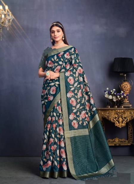 Bottle Green Colour Mahotsav By Aahana Silk Saree Catalog 22811