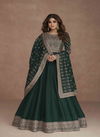 Bottle Green Colour Navya Aashirwad Function Wear Wholesale Gown Catalog 9521