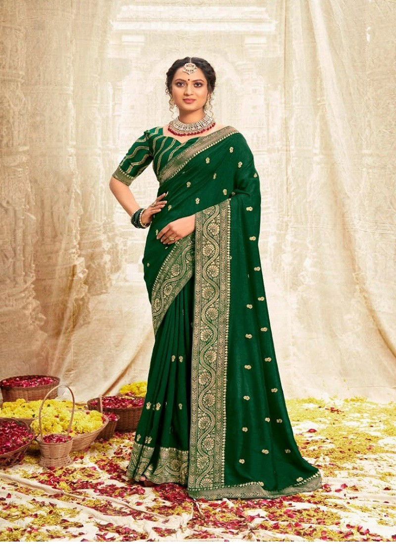 Bottle Green Colour Nisha Vol 2 By Right Women Designer Saree Catalog 81741