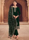 Bottle Green Colour Nitya Vol 185 LT Wholesale Designer Salwar Suits Catalog 85004