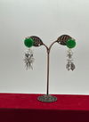 Bottle Green Colour Occasion Wear 796 To 810 Earrings Catalog 803
