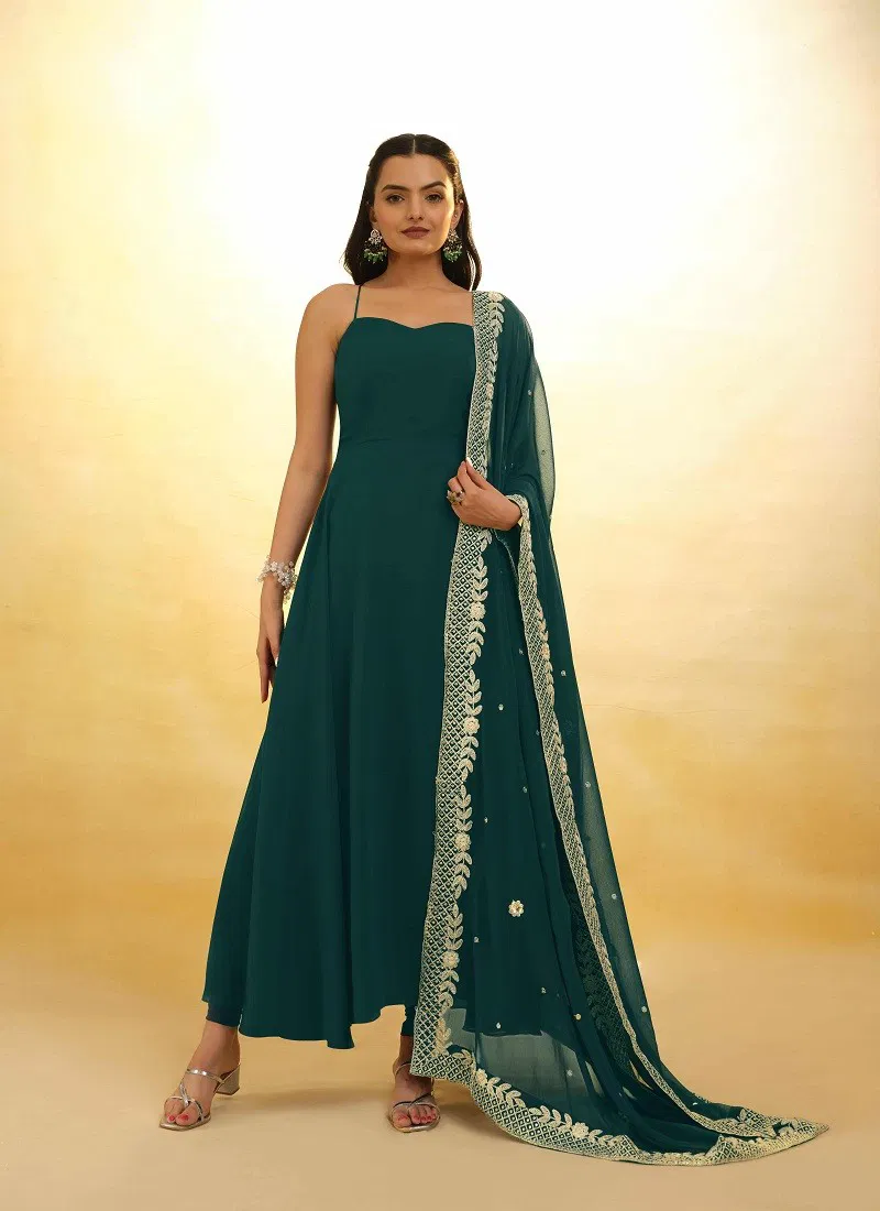 Bottle Green Colour Summer Collection 4 By Arya Designs Redymade Suit Wholesalers In Delhi TF-273