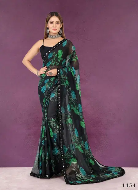 Bottle Green Dyuti Vol 2 Printed Saree Catalog 1454 Catalog