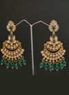 Bottle Green Traditional Wear Designer 150 To 161 Earrings Catalog 159