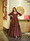 Brown And Black Colour Aayaa Vol 8 Gown Catalog 8002