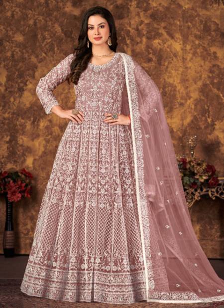 Brown Colour Aanaya Vol 147 Wholesale Designer Wedding Wear Salwar Suits Catalog 4703