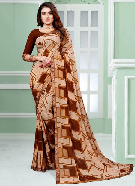 Brown Colour Amrita By NP 1296 A To 1296 H Daily Wear Sarees Catalog 1296 H