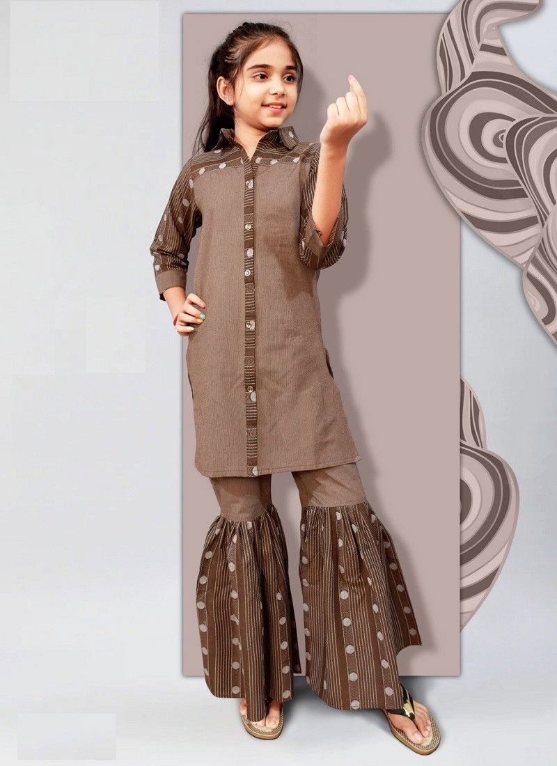 Brown Colour Bhavya By Arya Kids Girls Wear Catalog 2