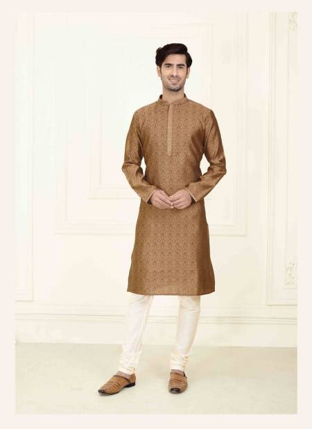 Brown Colour Function Wear Mens Kurta Pajama Wholesale Clothing Distributors In India 1611-4