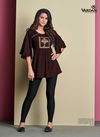 Brown Colour Ira Vol 2 By Vardan Rayon Ladies Top Western Catalog 2030